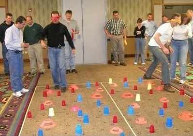 minefield team building game